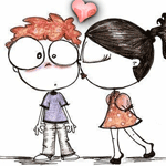 gif animé amour bisou